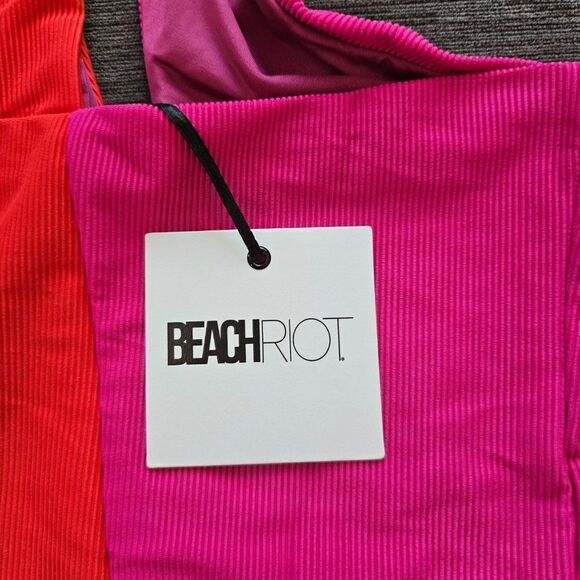 Beach Riot Women's Nia One-Piece Swimsuit Size medium- Magenta Coral - Picture 12 of 14